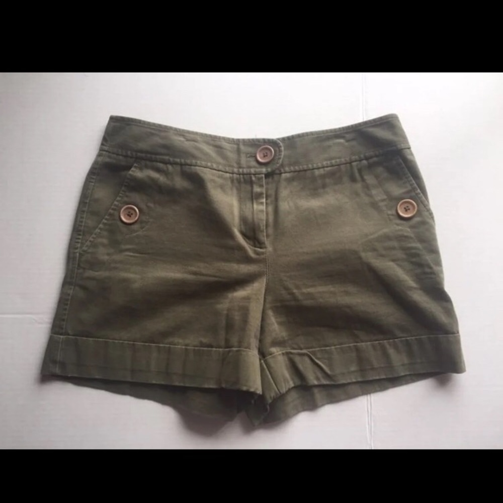 LOFT Olive Green Casual Shorts